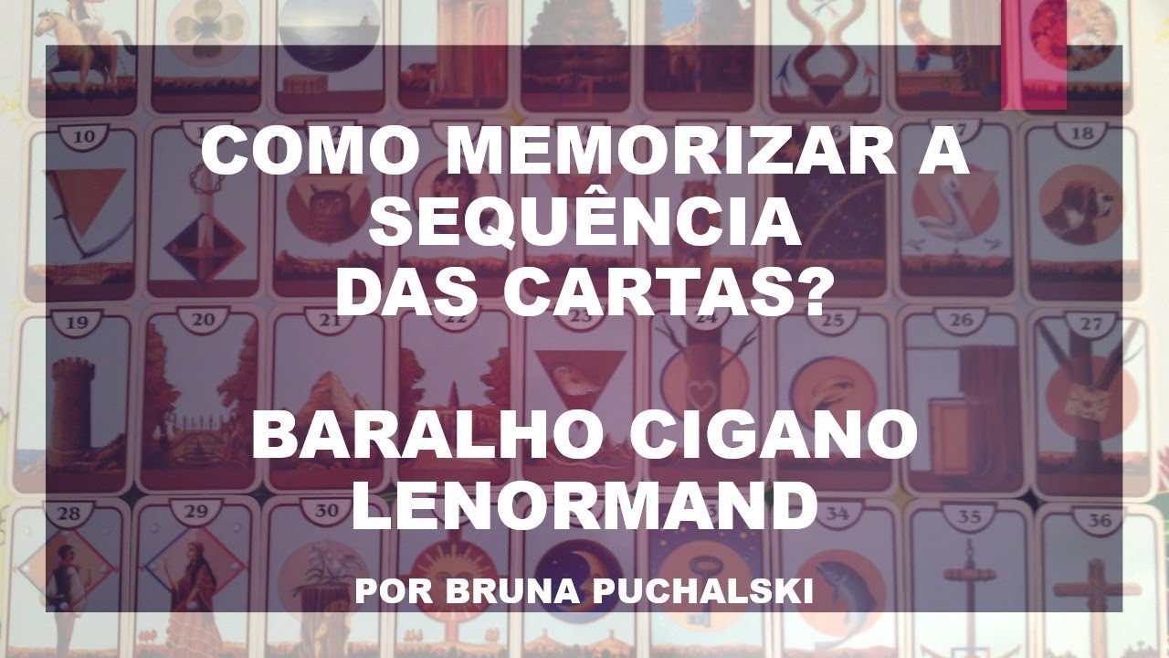 COMO DECORAR A SEQUÊNCIA DAS CARTAS| PETIT LENORMAND| JORNADA DO HERÓI #baralhocigano #tarot