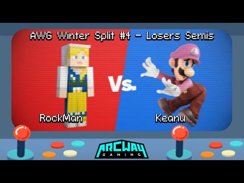 AWG Winter Split #4 Losers Semis - RockMan (Steve, MegaMan) vs Keanu (Luigi) Smash Ultimate - SSBU