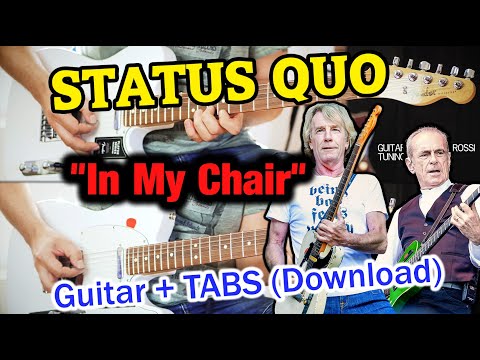 Play It Like STATUS QUO - "In My Chair" for Lead- & Rhythm-Guitar + TAB (Download) in 4K