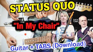 Play It Like STATUS QUO - &quot;In My Chair&quot; for Lead- &amp; Rhythm-Guitar + TAB (Download) in 4K