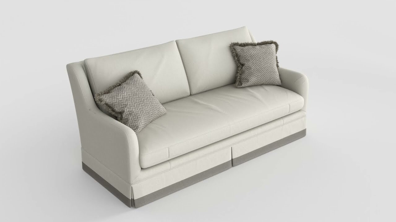 CENTURY Corrie Skirted Sofa 3D Model
