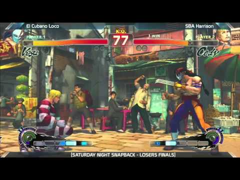 SSF4: SBA Harrison vs El Cubano Loco - Losers Finals - Saturday Night Snapback 6.1