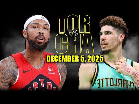 Toronto Raptors vs Charlotte Hornets Full Game Highlights – December 5, 2025 | NBA Season