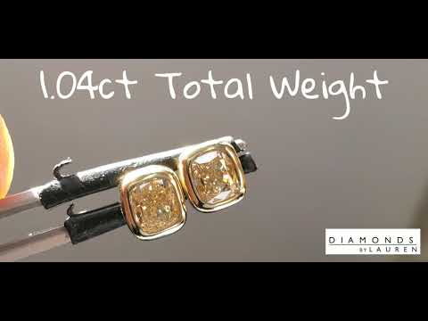 Bezel Set Diamond Earrings R8878