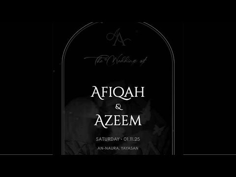 Majlis Persandingan - Azeem & Nurafiqah