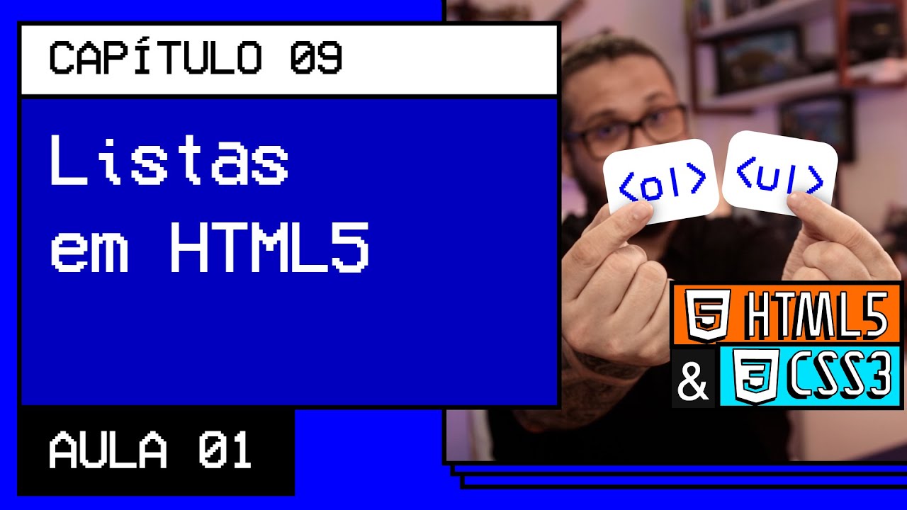 Listas OL e UL - @Curso em Vídeo HTML5 e CSS3
