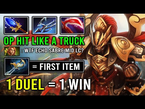 How to Solo Mid LC 1st Item Echo Sabre 1 Duel 1 Win Brutal Hit Like a Truck 7.33d Dota 2