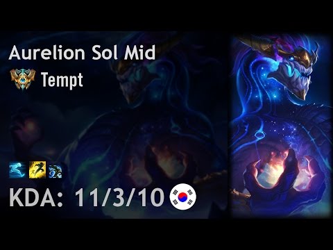 Aurelion Sol Mid vs Viktor - Tempt - KR Challenger Patch 6.20