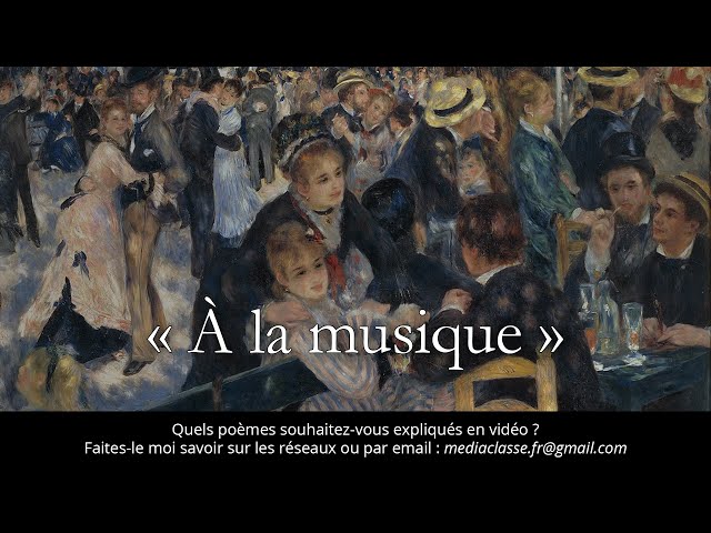 Cahiers de Douai, Rimbaud : 🔎 À la musique (Explications et