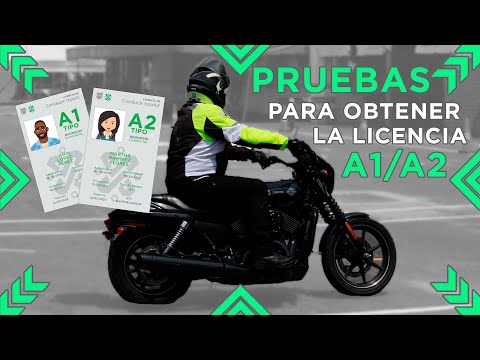Pruebas de la Certificación para conducir motocicleta en la Ciudad de México - Licencias A1 y A2