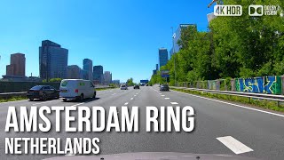 A10 Ring Highway of Amsterdam, Full Coverage - 🇳🇱 Netherlands [4K HDR] Driving Tour