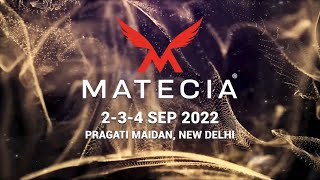 MATECIA Building Products Exhibition 2022, SEPT 2-3-4, Pragati Maidan, New Delhi