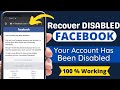 How To Recover Disabled Facebook Account 2022 Your Account Has Been Disabled Problem Solution 2022
