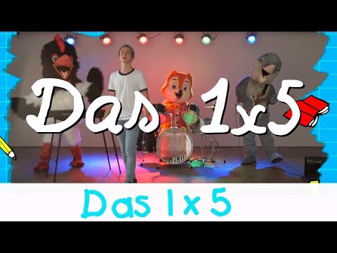 🐶 Das 1x5 Lied - Mathe Lernlieder || Kinderlieder