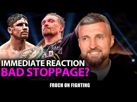 “Usyk looked SO bad!” Carl Froch’s immediate reaction to Usyk’s CONTROVERSIAL win vs Rico