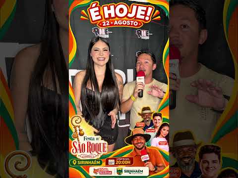Roney Ramos conversou com Andrielly Souza na festa de São Roque em Sirinhaém-PE 2026