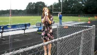 Karrah singing the National Anthem