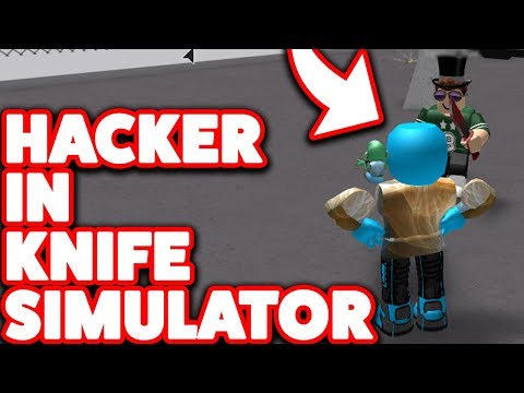Unlocking T!   he Ban Hammer Rare Roblox Knife Simulator The - i found a hacker in rob!   lox knife simulator
