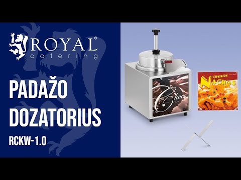 vaizdo įrašas - Padažo dozatorius su kaitinimo funkcija - nacho sūris - šokoladas - 3,3 l