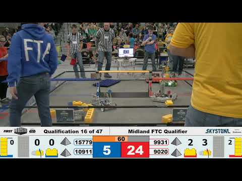 Midland FTC Qualifier 2019 - Qualification Match 16