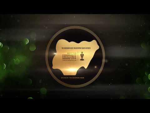 NIGERIA YOUNG ENTREPRENEUR OF THE YEAR. NIGERIA COMMUNITY EXCELLENCE AWARDS SOUTH AFRICA 2019