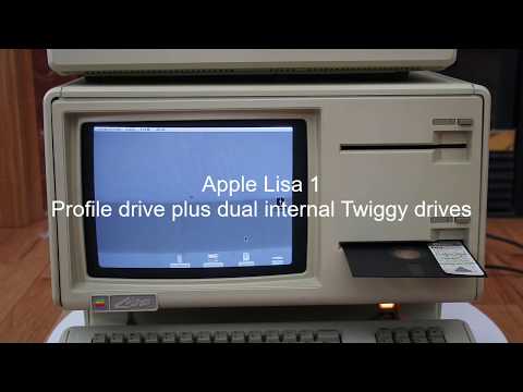 Apple Lisa 1 with Dual Twiggy Drives Testing