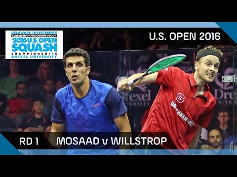 Squash: Mosaad v Willstrop - U.S. Open 2016 - Rd 1 Highlights