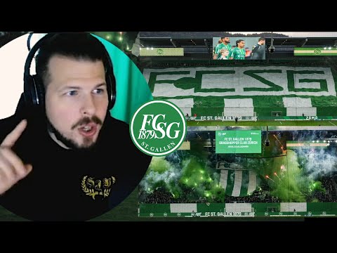 DOPPELCHOREO, Pyro, Rauch, Füürwerk! St. Galler Eskalation - wieder mal!