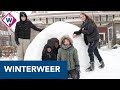 Sneeuw brengt vrolijkheid in coronatijd - OMROEP WEST