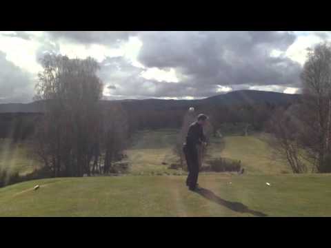 Strollers Golf Tour 2016 - Gordon smacks into a tree at the Boat
