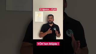 SON DAKİKA! YÖK Mazeretli Kayıt Tarihleri Açıklandı #yks #yök #kayıt
