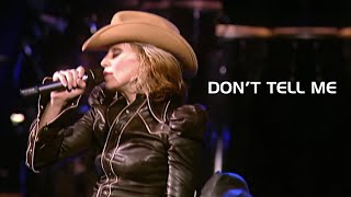 Madonna - Don&#39;t Tell Me (Live from Detroit, Drowned World Tour) | HD