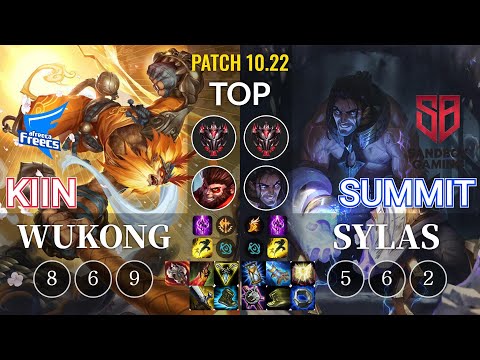 AF Kiin Wukong vs SB Summit Sylas Top - KR Patch 10.22