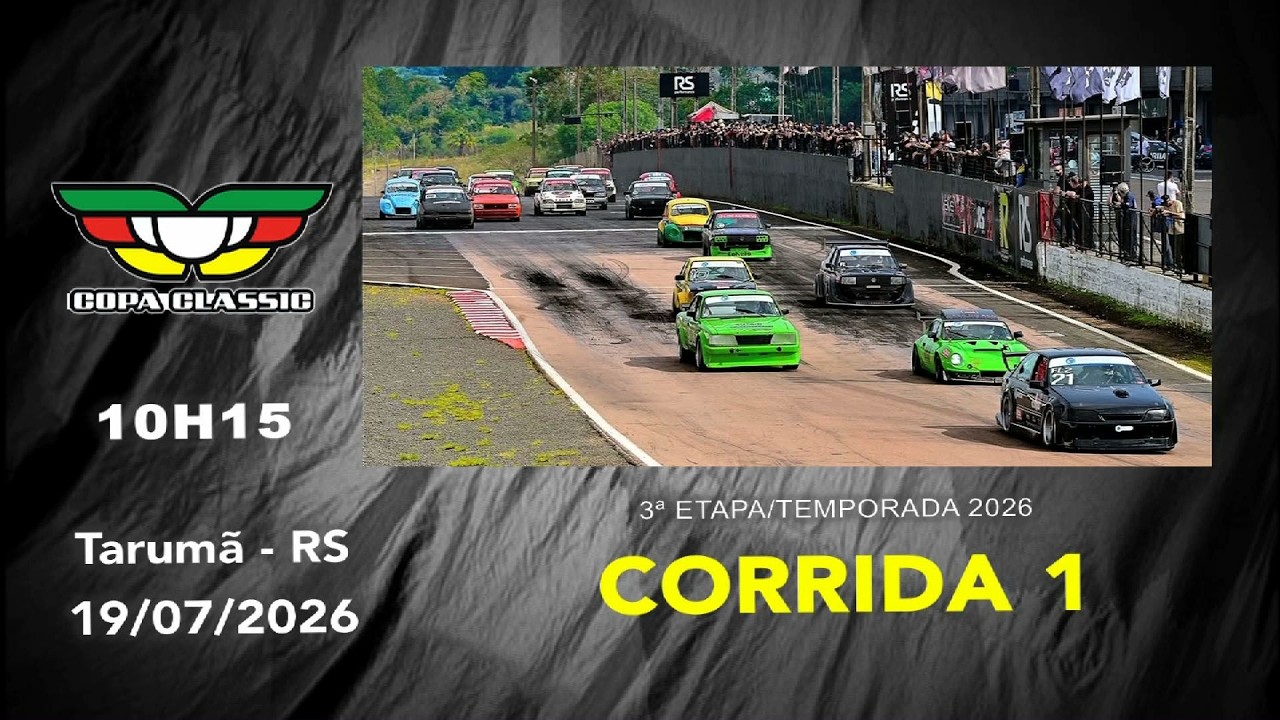 Copa Classic MPC corrida 1 - etapa 3 Autódromo Tarumã 19.07.2026