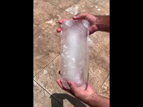 freezing water with cotton makes the ice last longer