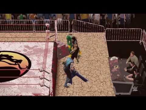 WWE 2K16 Kick-Ass and Casey Jones vs Scorpion and Sub-zero ( Contender match)