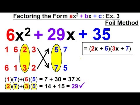 Algebra Ch 6 Factoring 1 of 55 What is a Factor