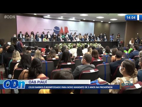 Celso Barros é reempossado para novo mandato de 3 anos na presidência da OAB Piauí 17 01 2022