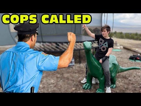 Kid Gets Arrested after Stealing A Sinclair Dinosaur From Gas Station!