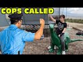 Kid Gets Arrested After Stealing A Sinclair Dinosaur From Gas Station