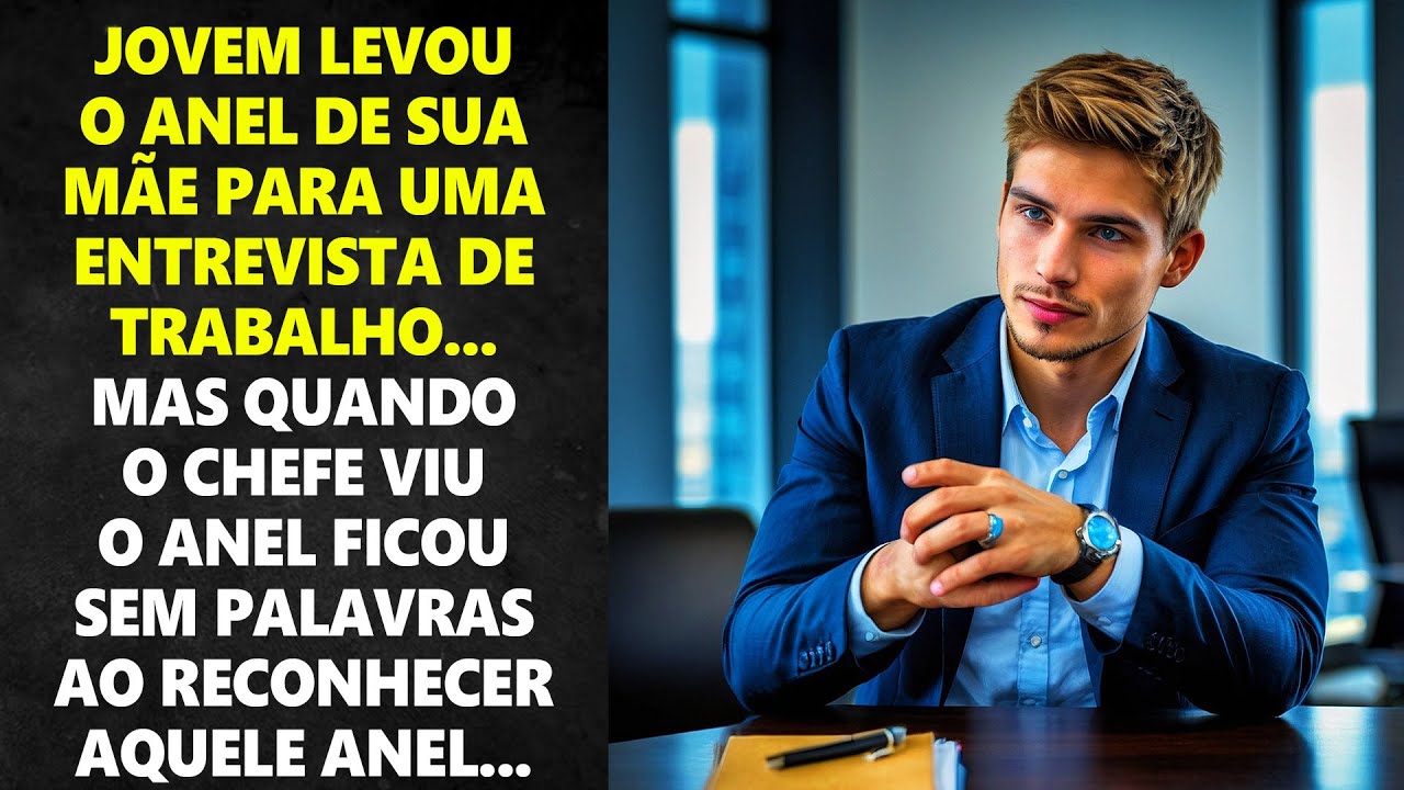JOVEM LEVOU ANEL DE SUA MÃE PARA ENTREVISTA, MAS QUANDO O CHEFE VIU O ANEL FICOU EM CHOQUE...
