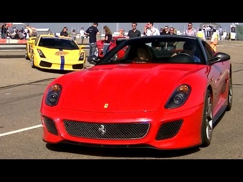 Ferrari 599 GTO: Flybys, Accelerations, Downshifts & More! 1080p HD!