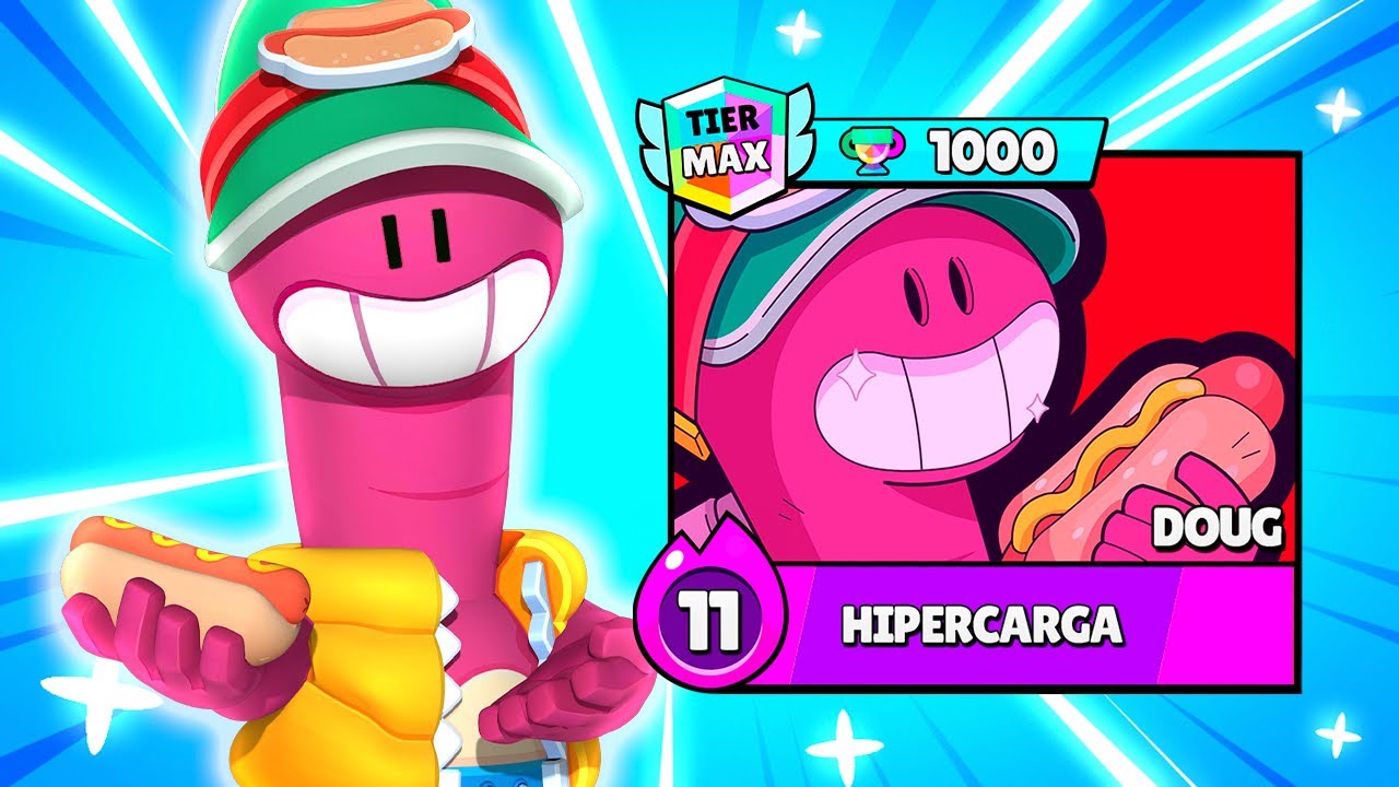 DOUG o MELHOR BRAWLER do BRAWL STARS nos 1000 TROFÉUS no COMBATE 🔥