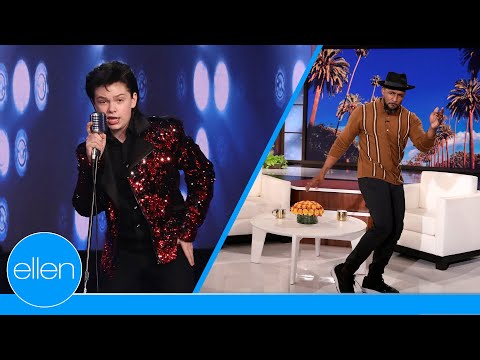 Elvis Tribute Artist Teaches tWitch Iconic Moves