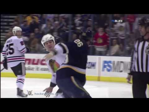 Ben Eager vs B.J. Crombeen Jan 2, 2010 - Blues feed