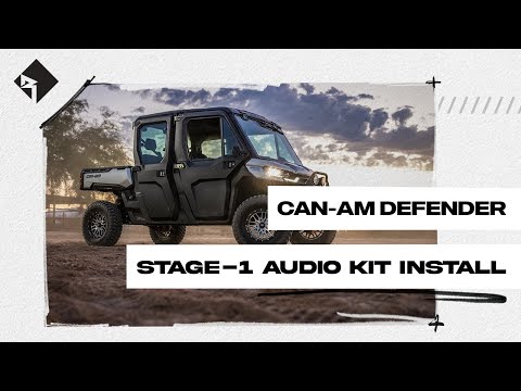 Can-Am Defender Rockford Fosgate Stage 1 Audio Kit Install