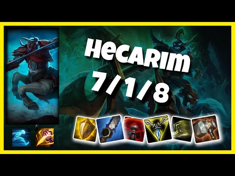 KOREAN Challenger Hecarim JUNGLE (7/1/8) vs LILLIA Gameplay Replay - Patch 10.19