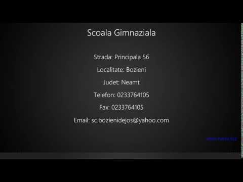 Scoala Gimnaziala Bozieni