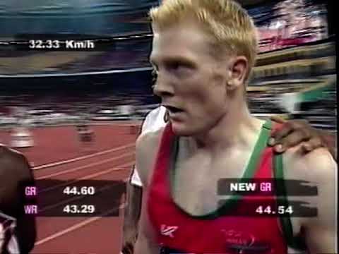 Men's 400m Commonwealth Games Kuala Lumpar Sept. 1998