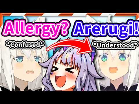 Biboo Has to Use Japanglish for Fubuki to Understand 【HololiveEN】